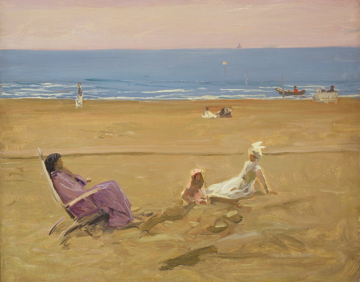 Na praia de John Lavery