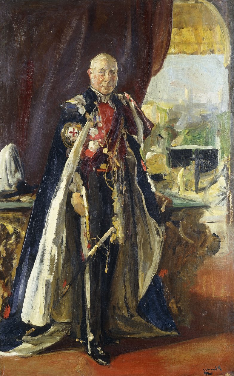 Retrato do Conde de Lonsdale, K de John Lavery