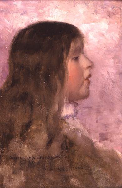Esboço da cabeça de uma criança de John Lavery