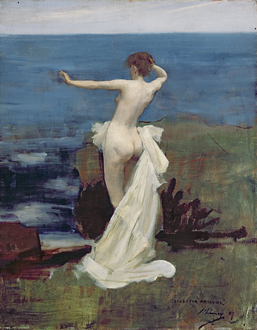 Estudo para Ariadne, 1907 de John Lavery