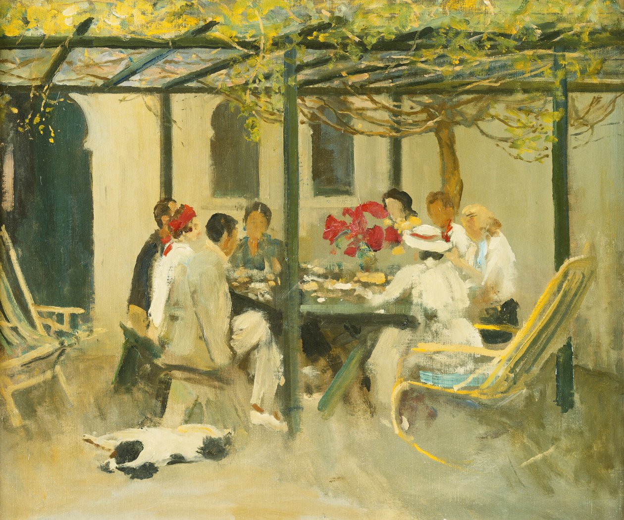 Chá em Palm Springs de John Lavery