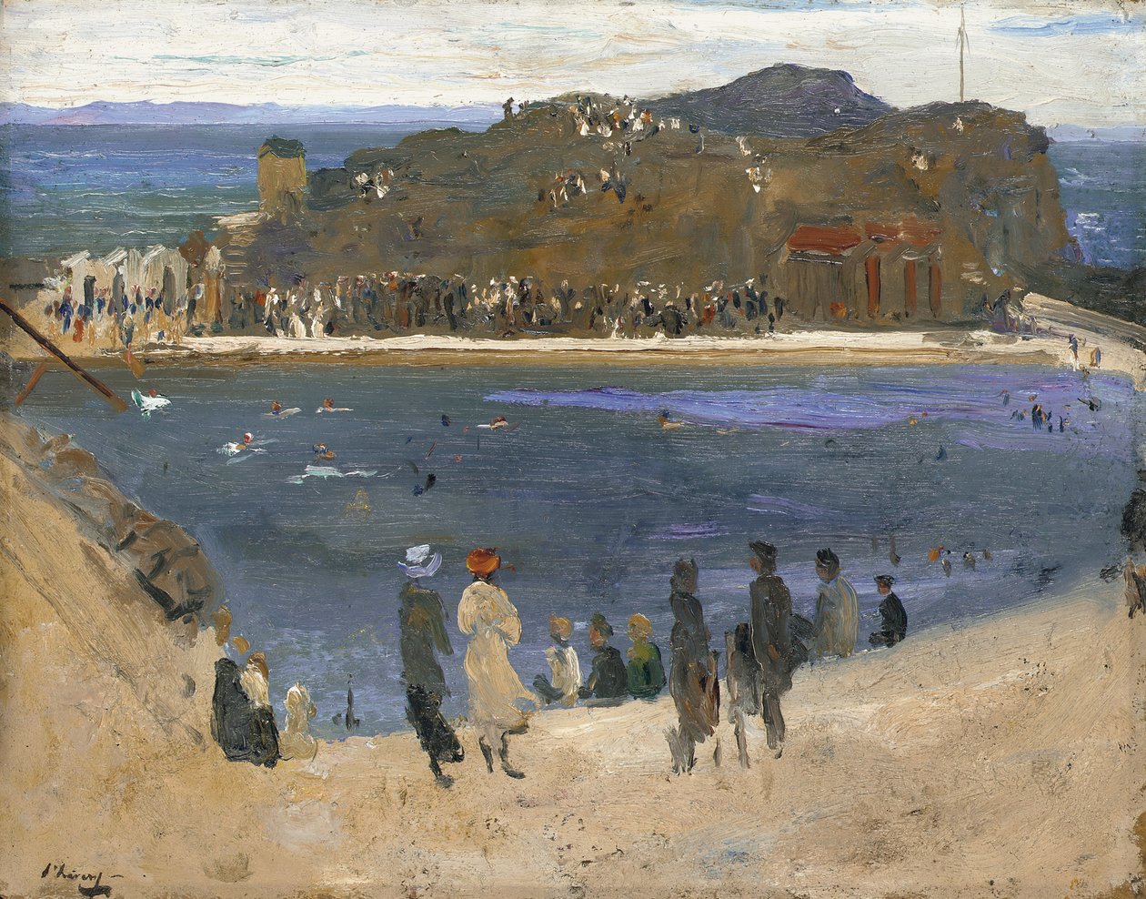 The Bathing Pool, North Berwick de John Lavery