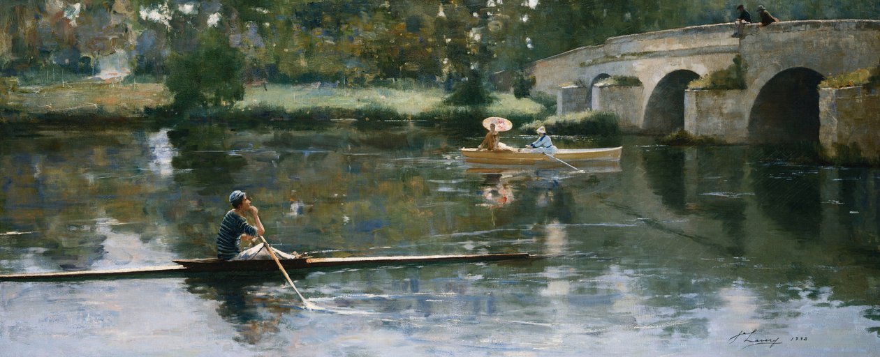 A ponte em Grez de John Lavery