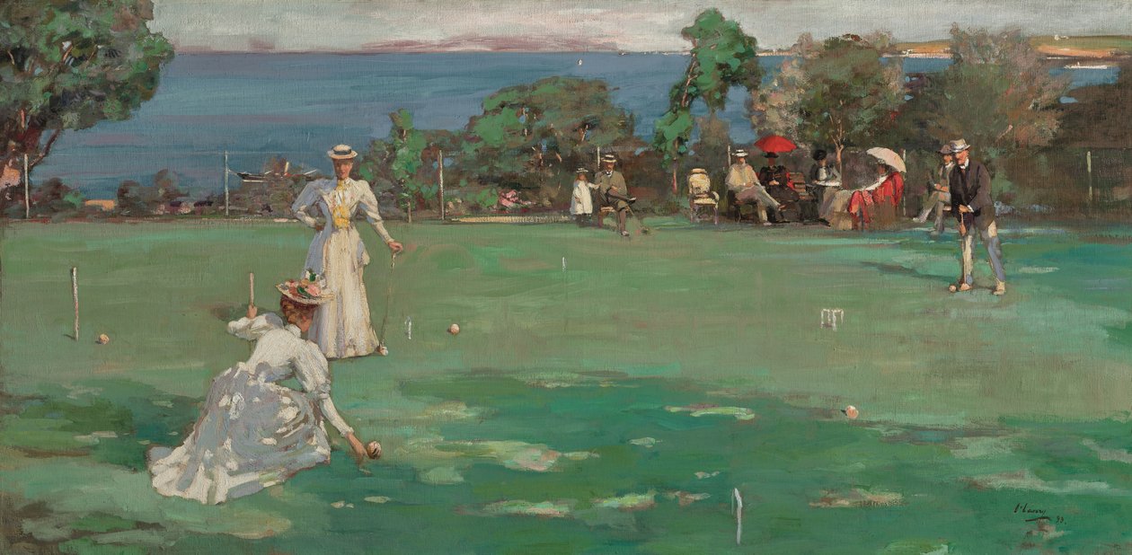 A festa do croquete de John Lavery
