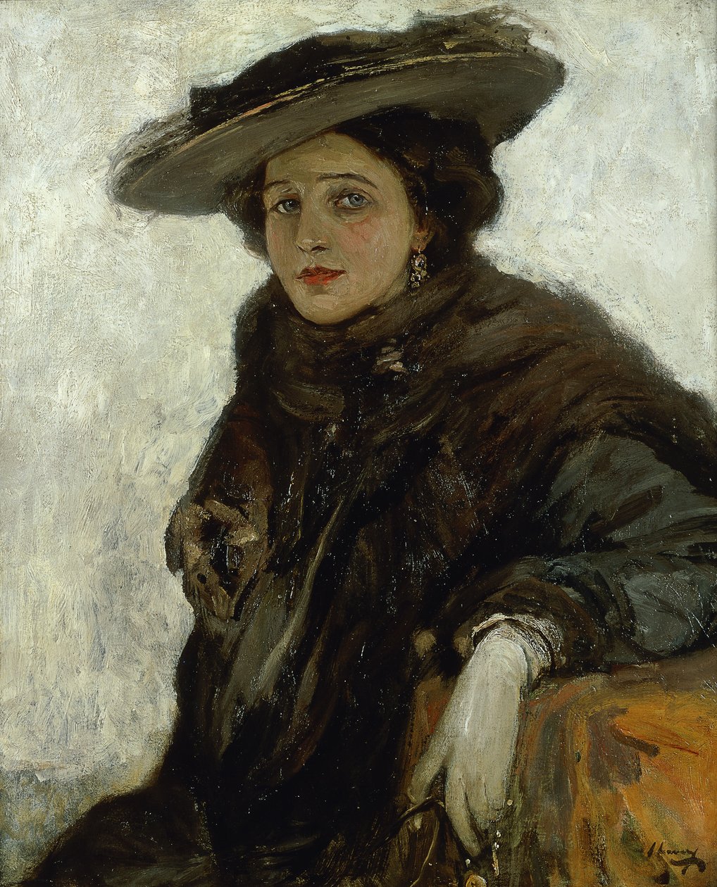 O Chapéu Espanhol ou Sra. Gerard Chowne de John Lavery