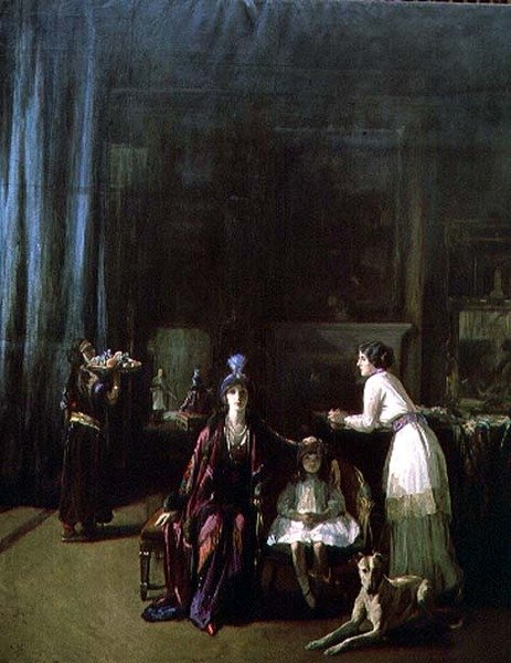 O Estúdio (óleo sobre tela) de John Lavery