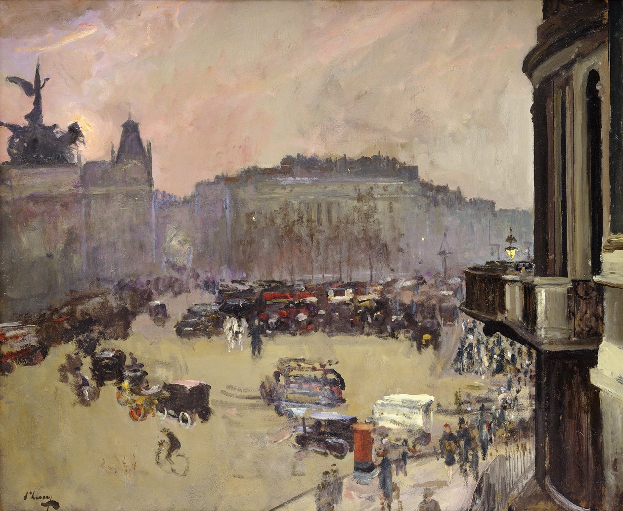 The Winter Sun, Hyde Park Corner de John Lavery