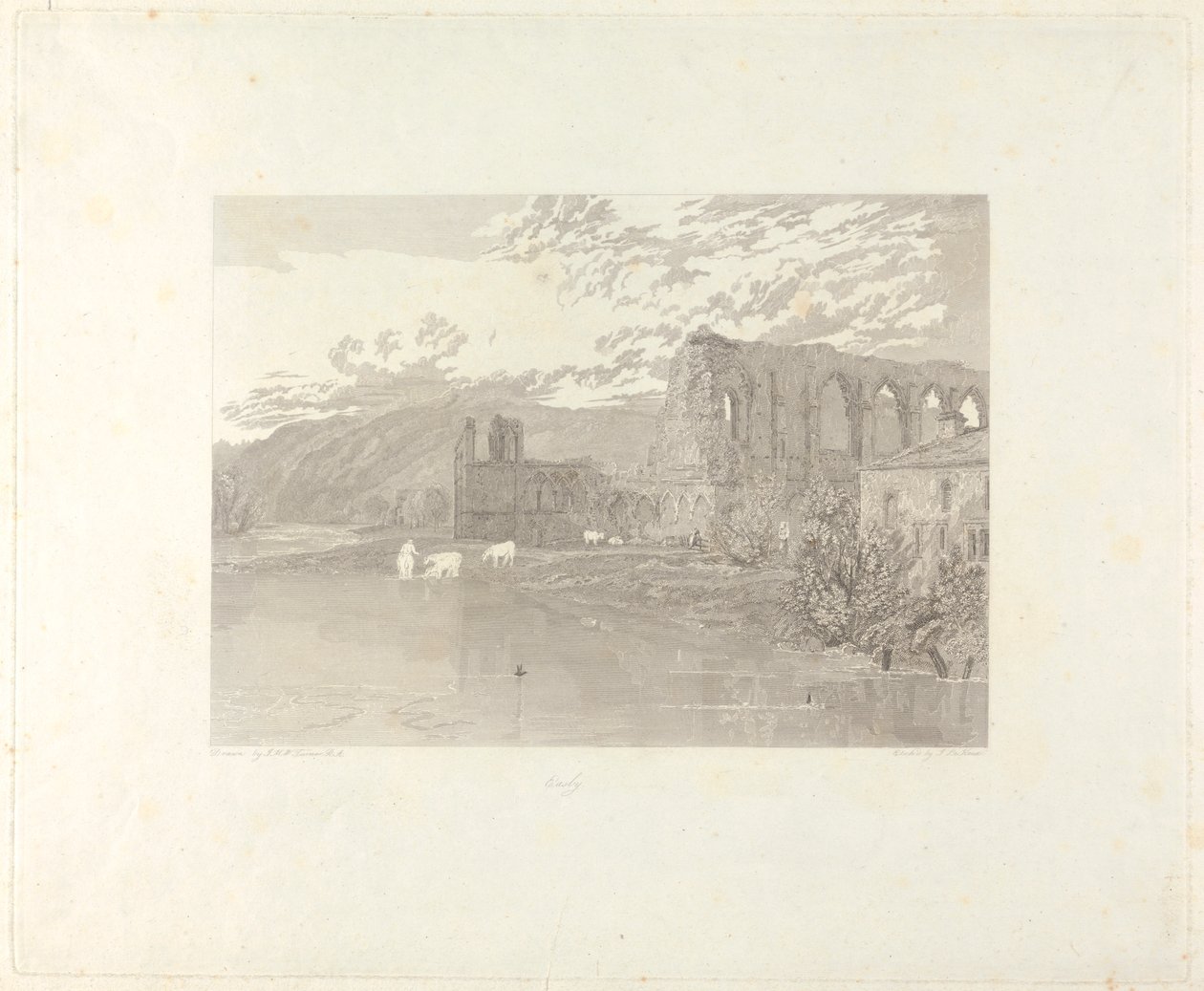 Abadia de St. Agatha, Easby de John Le Keux