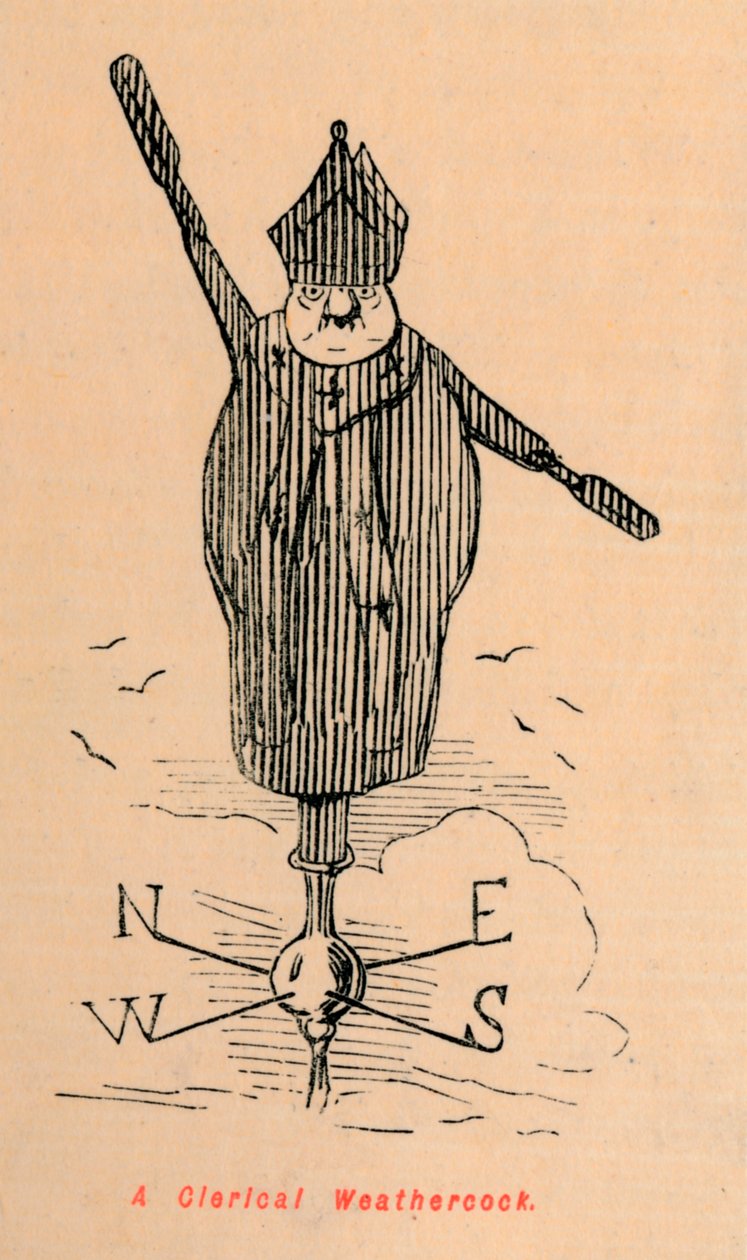 Uma cata-vento clerical, c1860, c1860 de John Leech