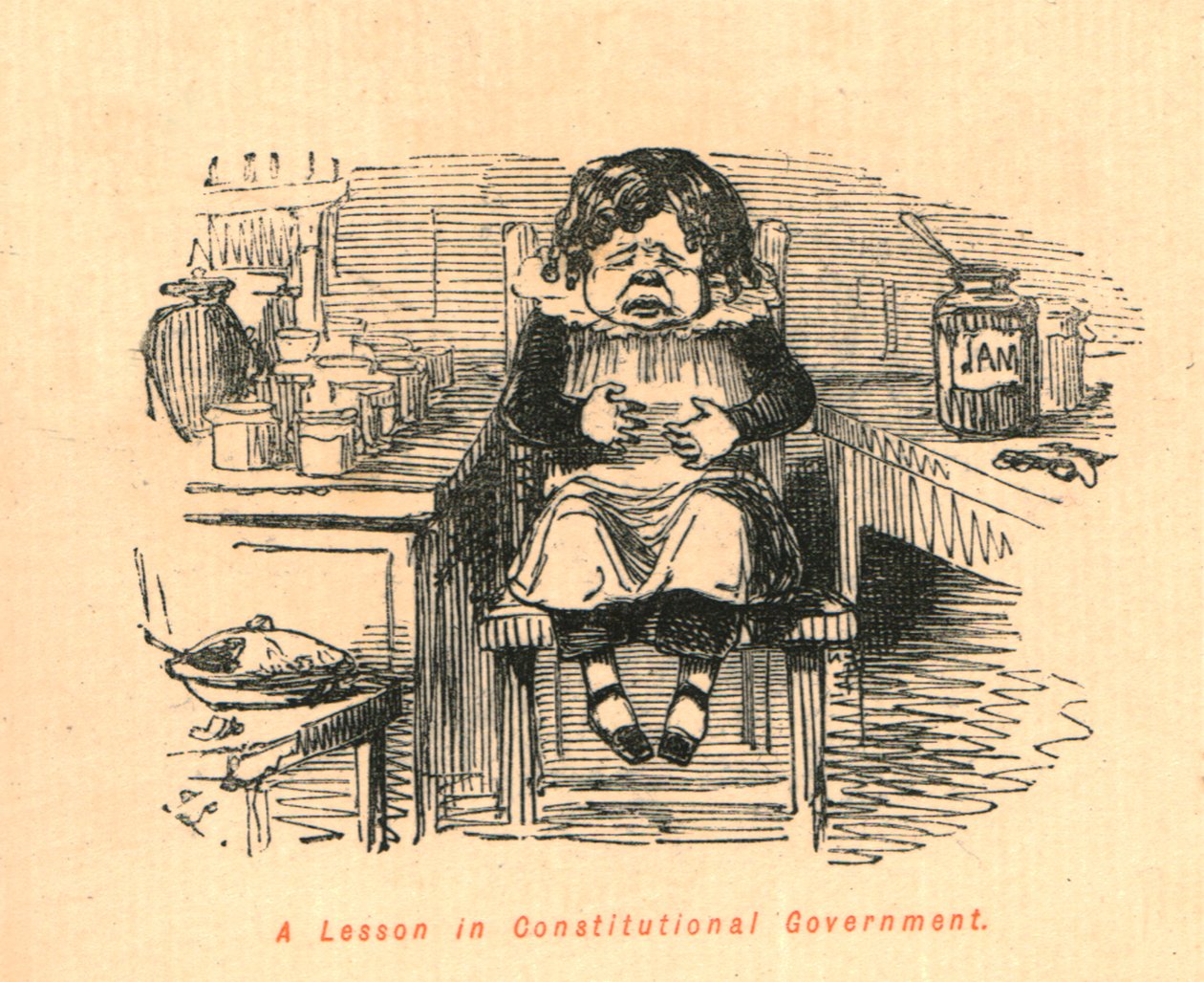 Uma lição de governo constitucional, 1897. de John Leech