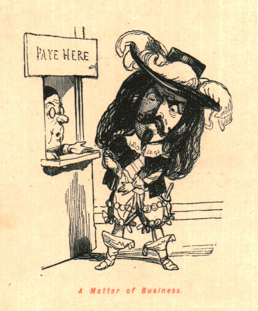 Uma questão de negócios, 1897. de John Leech