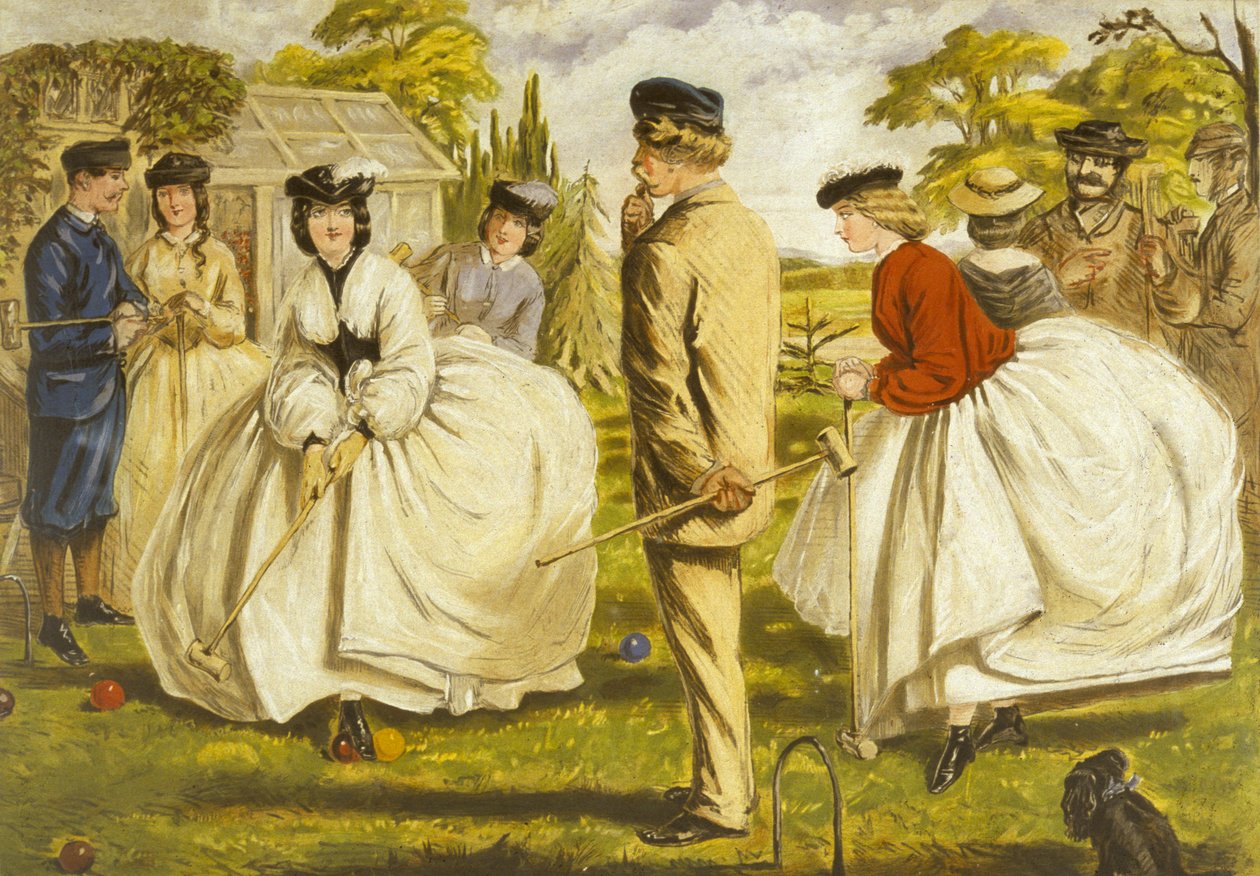 Um bom jogo para dois ou mais (óleo sobre tela) de John Leech