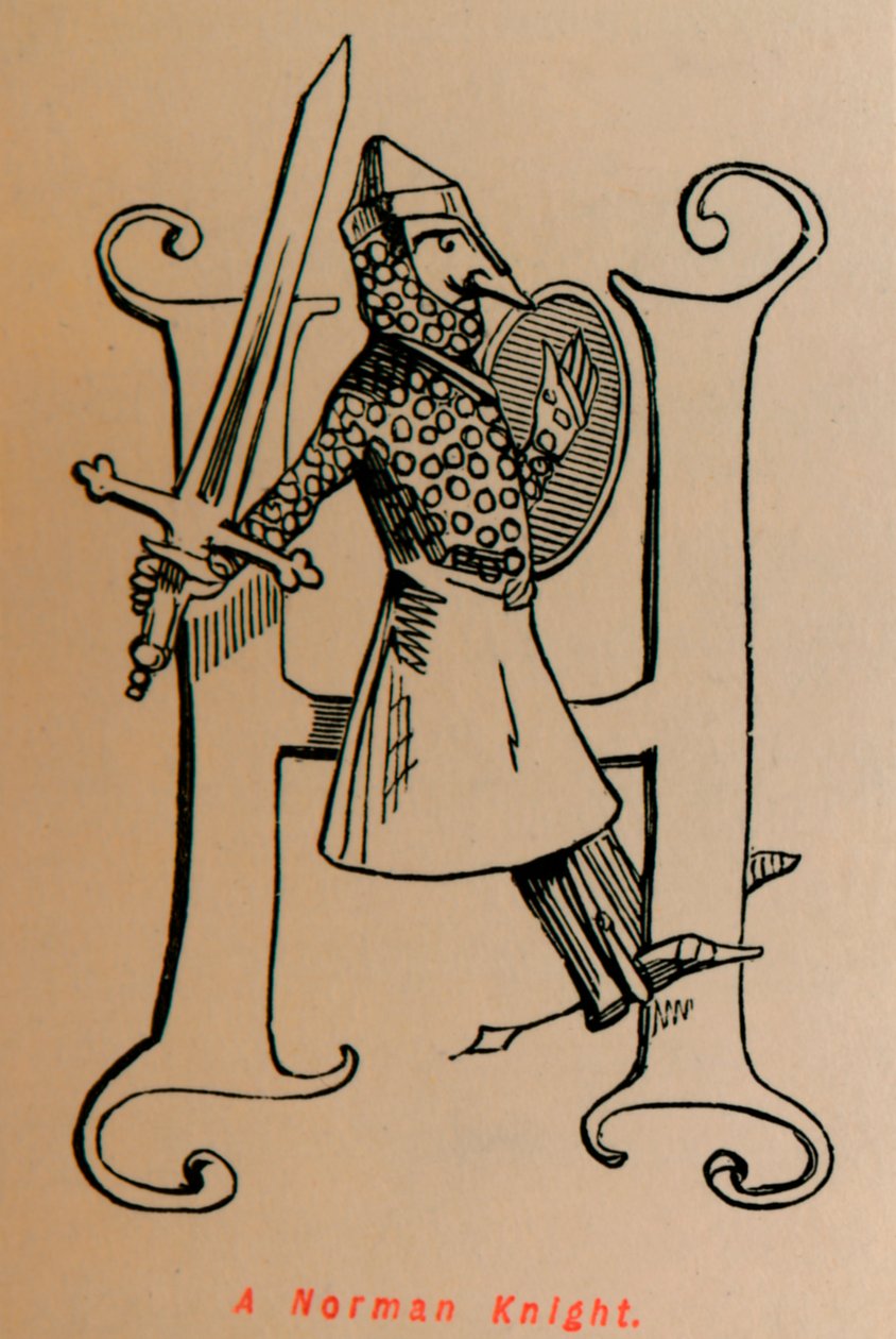 Um cavaleiro normando, c1860, c1860 de John Leech