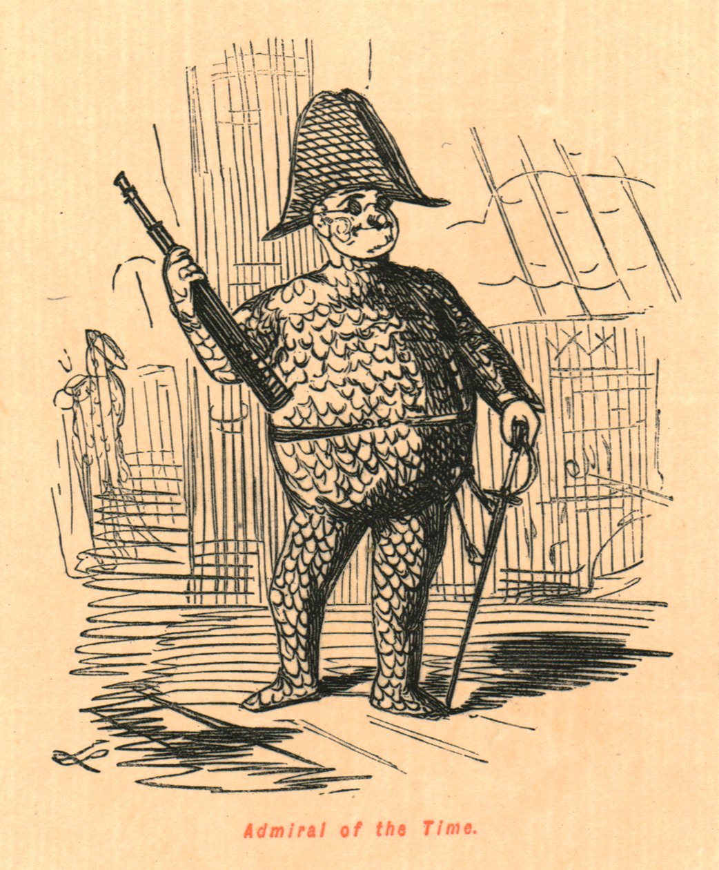 Almirante da época, 1897. de John Leech