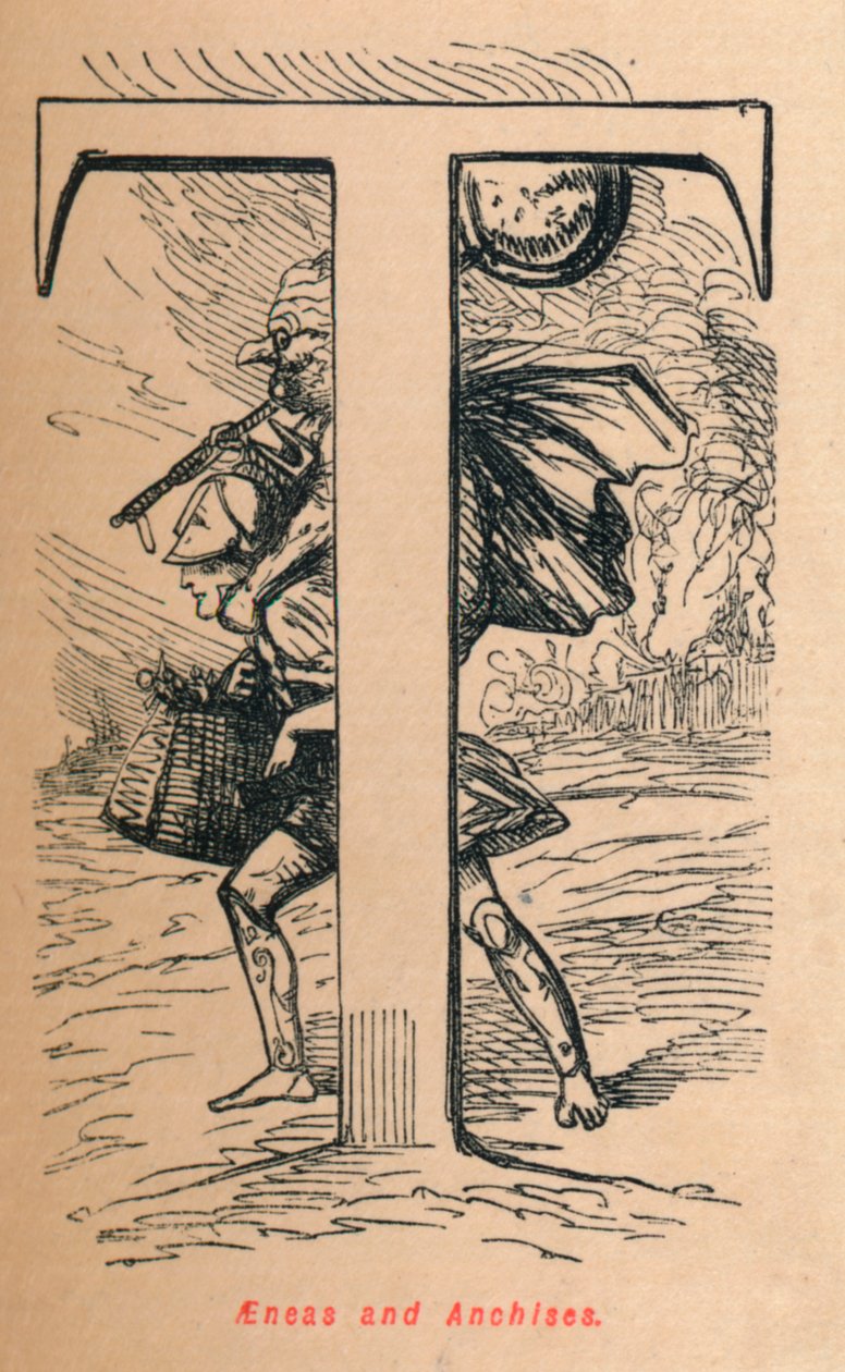 Enéias e Âncoras, 1852 de John Leech