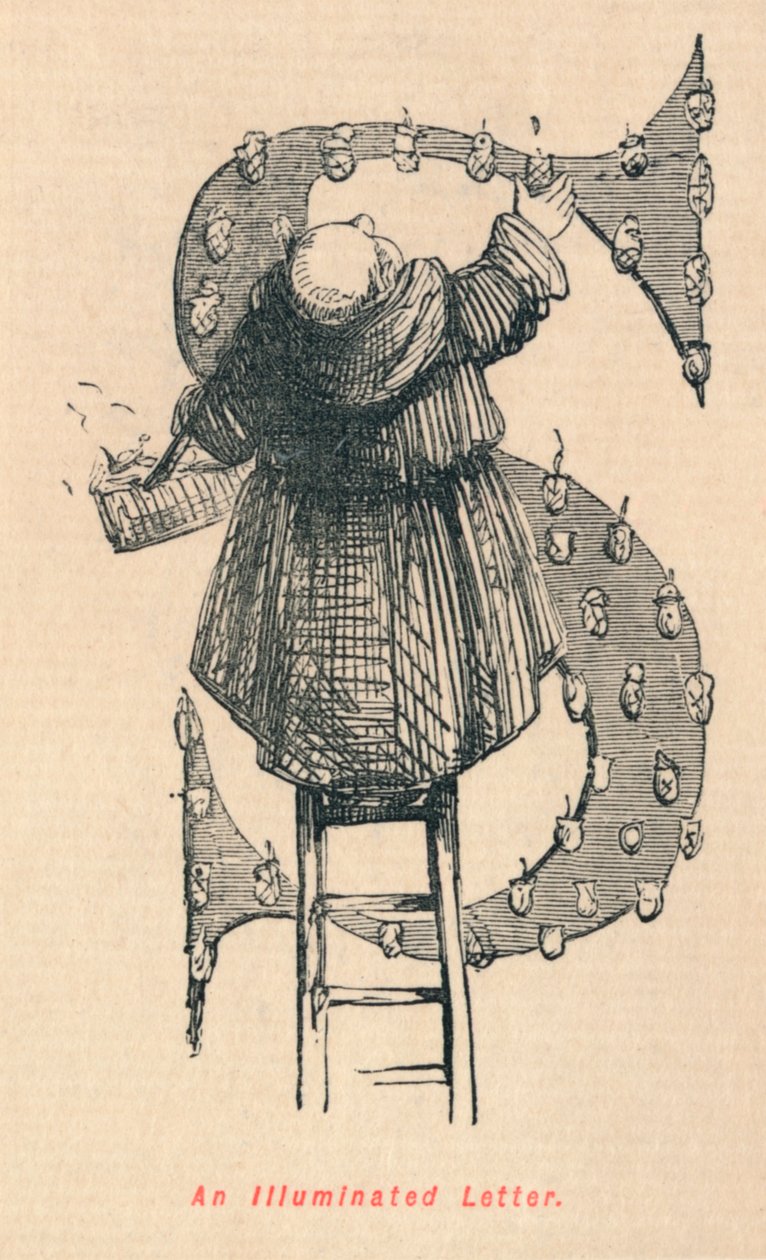 Uma carta iluminada, c1860, c1860 de John Leech