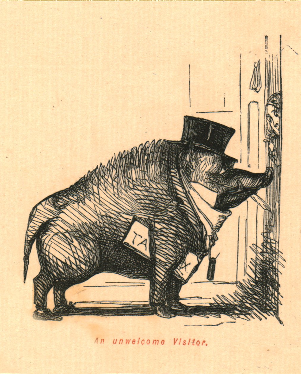 Um visitante indesejável, 1897. de John Leech