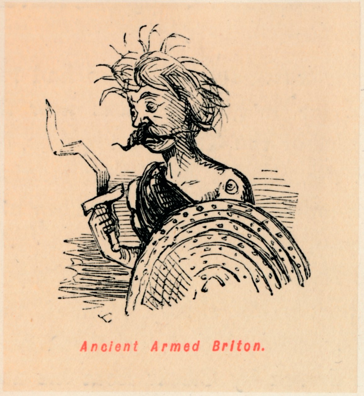 Antigo britânico armado, c1860, c1860 de John Leech