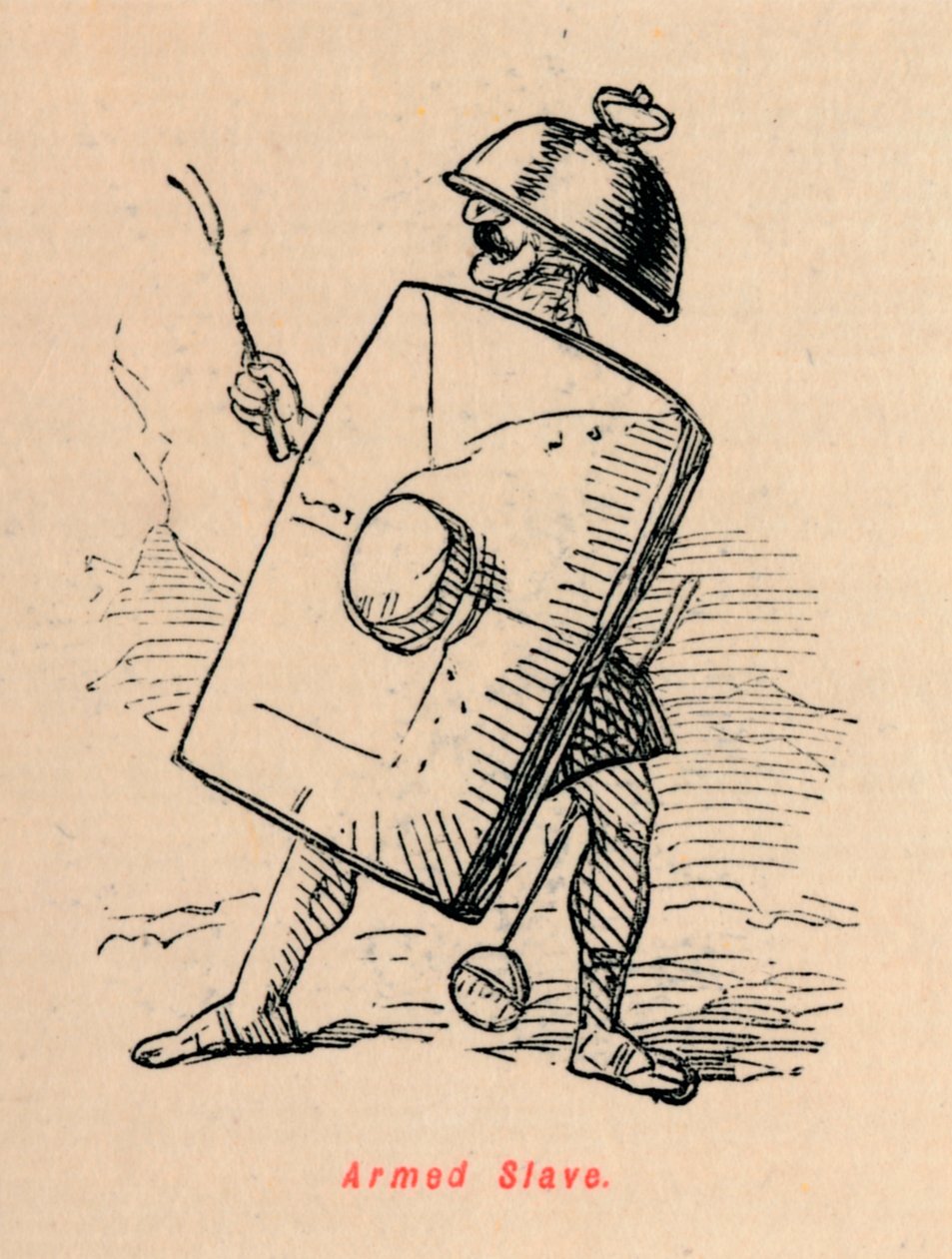 Escravo armado, 1852 de John Leech