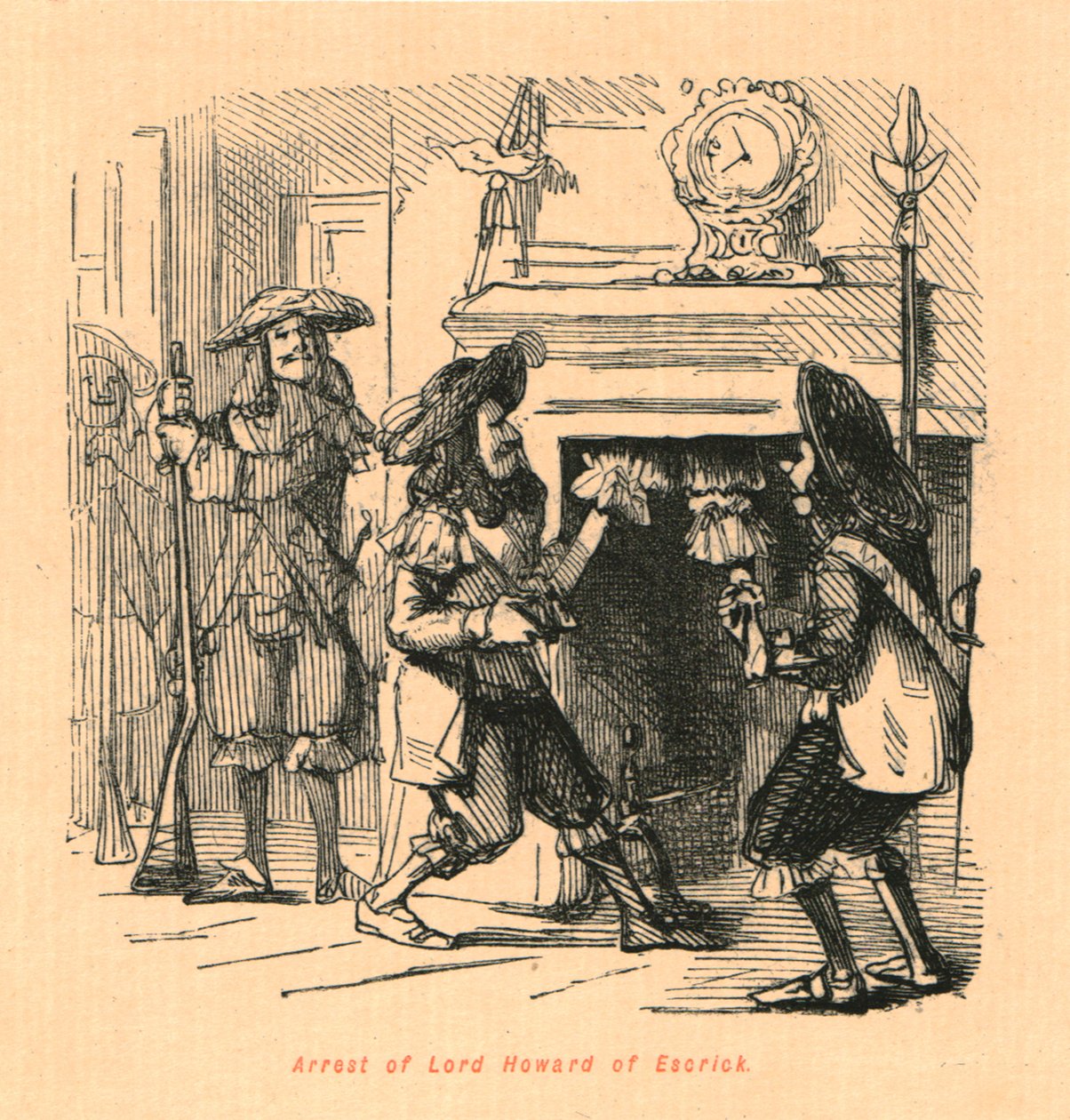 Prisão de Lord Howard de Escrick, 1897. de John Leech