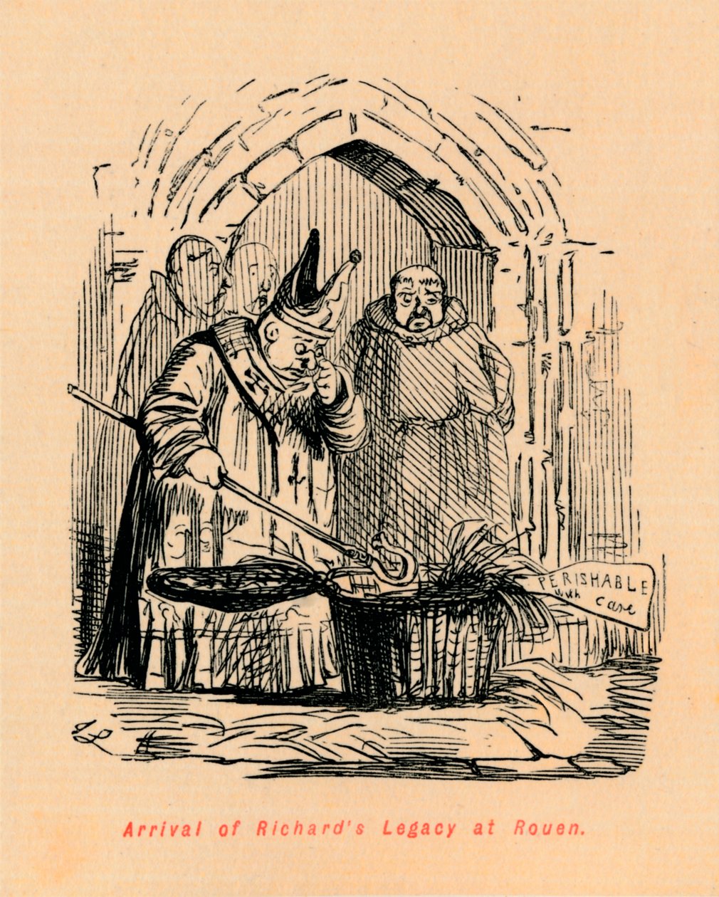 Chegada do Richards Legacy em Rouen, c1860, c1860 de John Leech