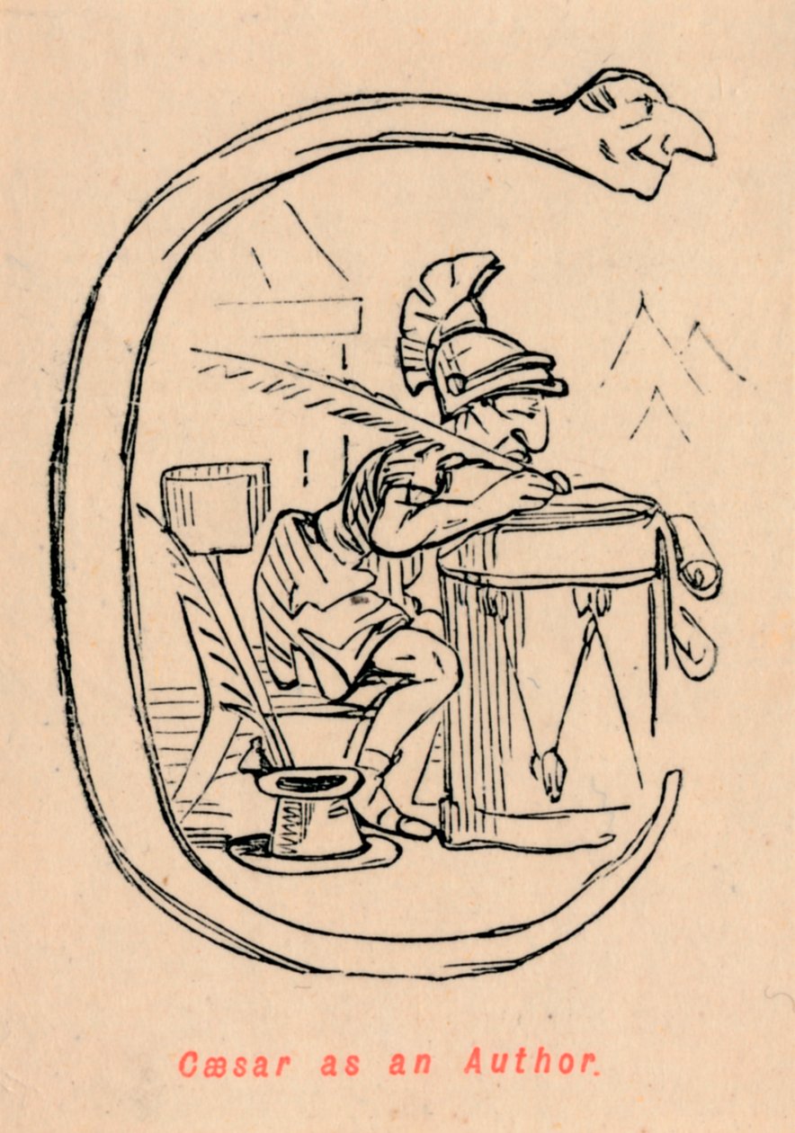 César como autor, 1852 de John Leech