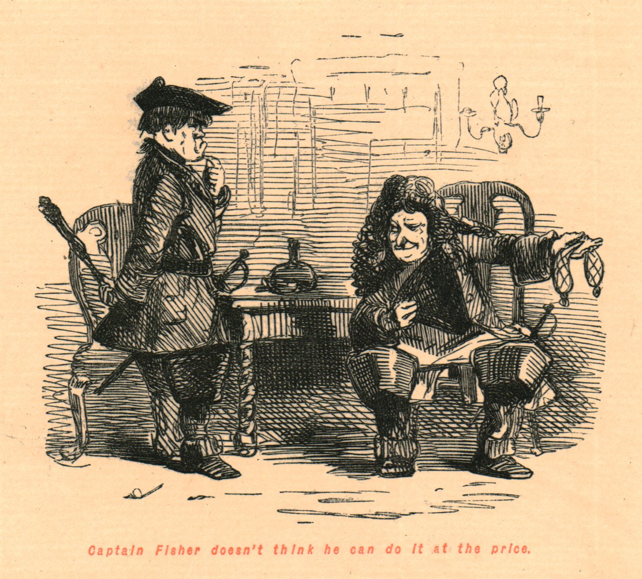 O capitão Fisher acha que não pode fazê-lo pelo preço de 1897. de John Leech