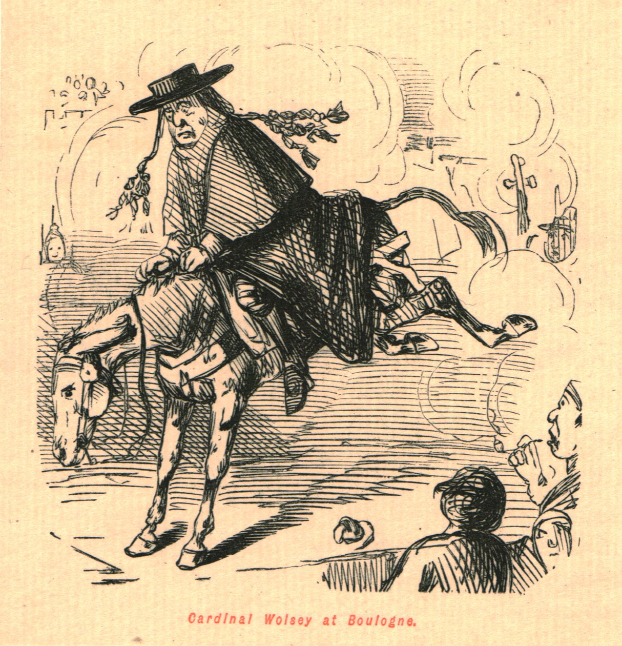 Cardeal Wolsey em Boulogne, 1897. de John Leech