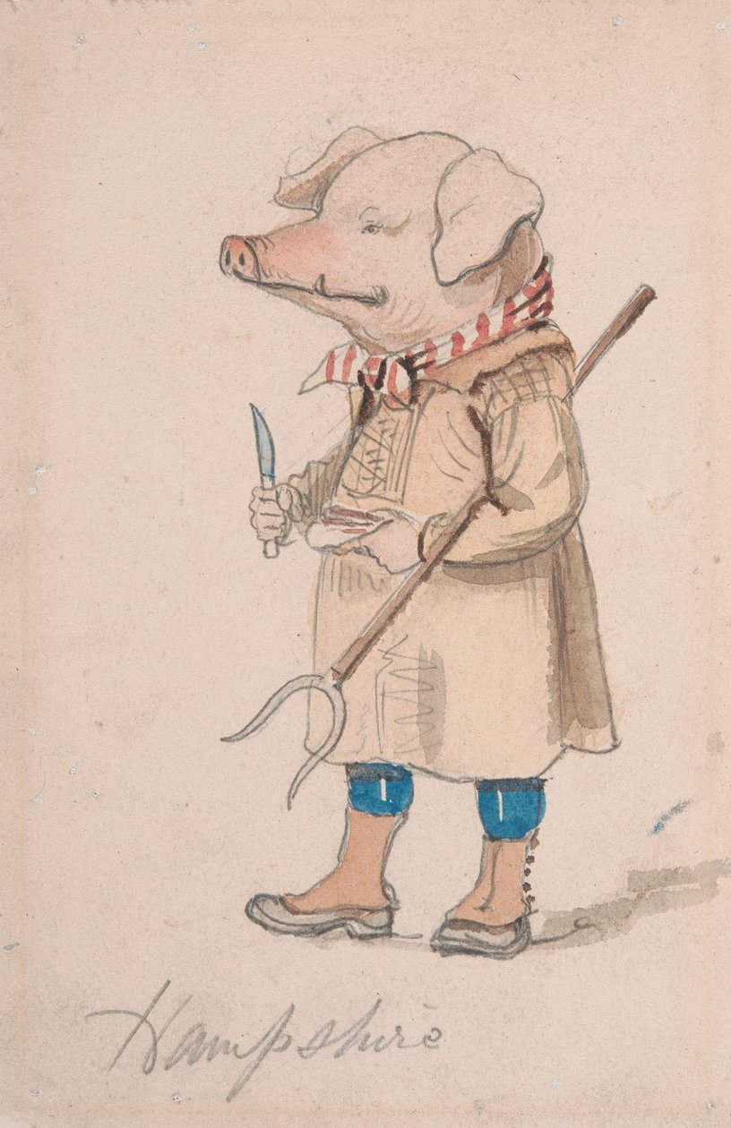 Caricatura do Condado de Hampshire de John Leech