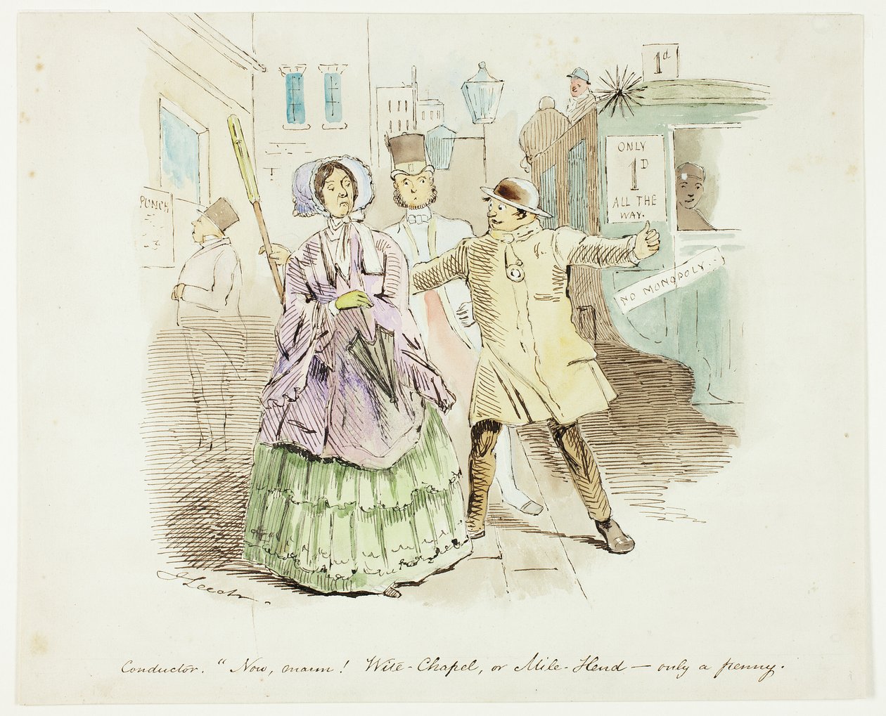 Maquinista, "Agora Marm! Espera - Chapel ou Mile Hend - apenas um de John Leech