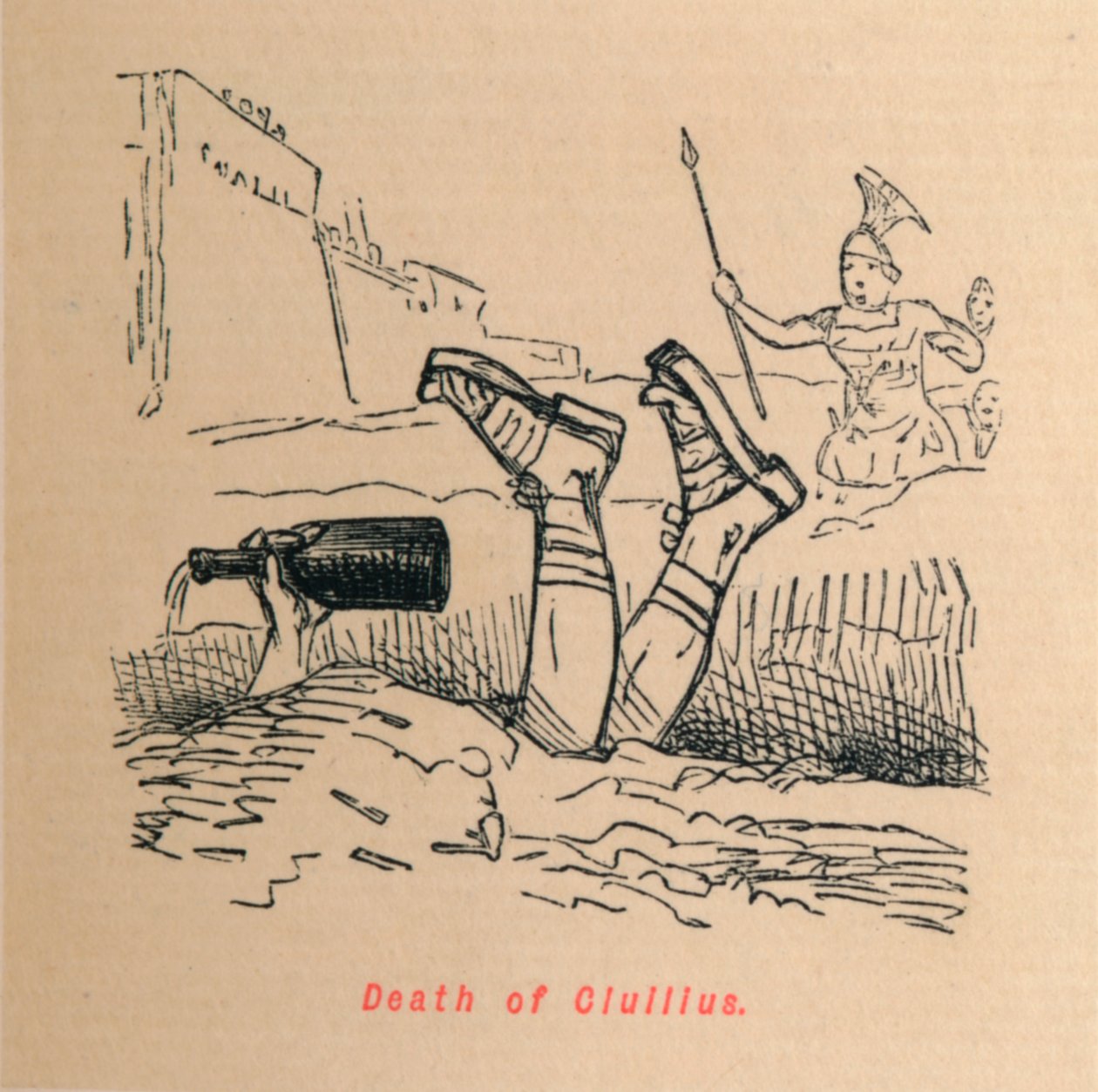 Morte de Galês de 1852 de John Leech