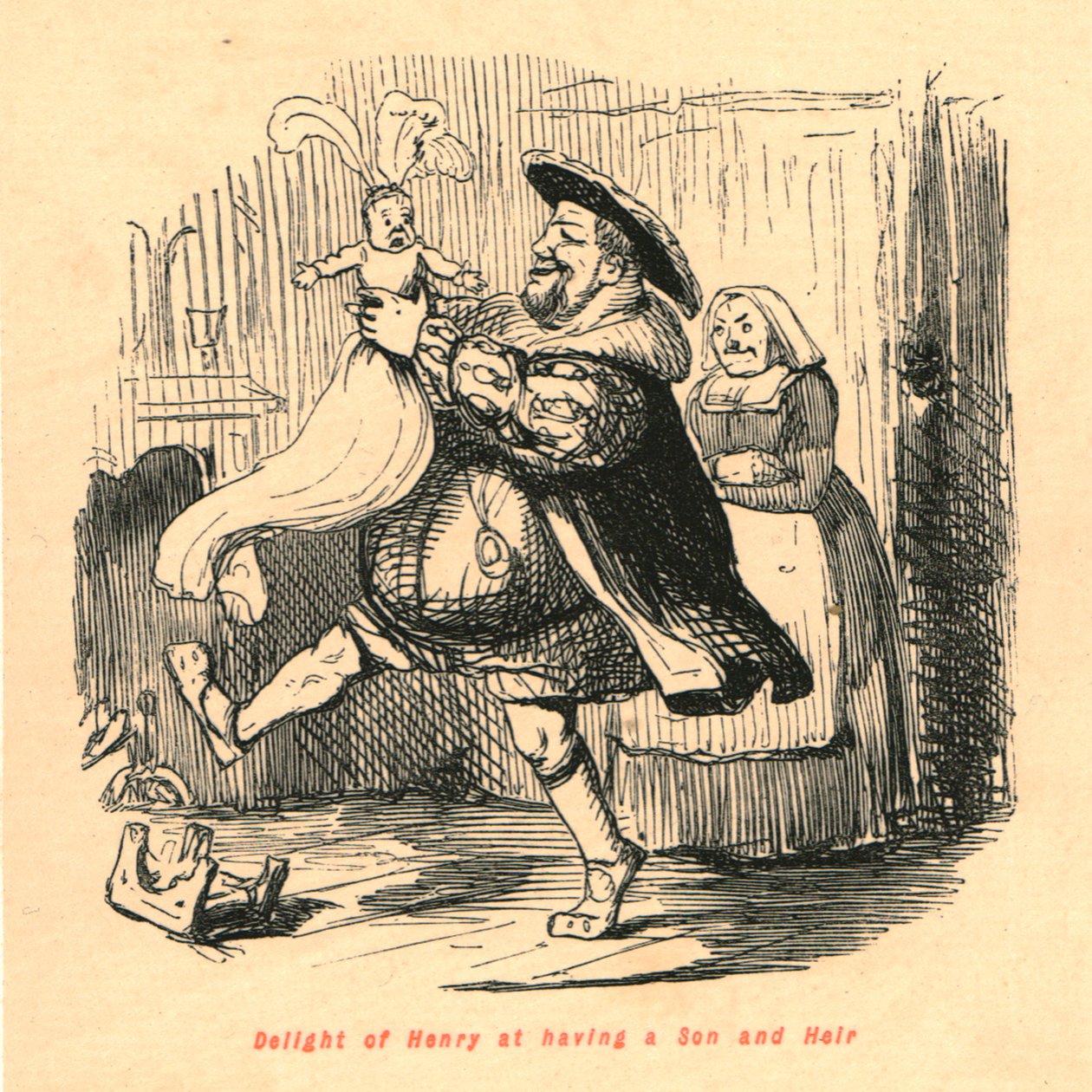 Prazer de Henrique por ter um filho e herdeiro, 1897. de John Leech