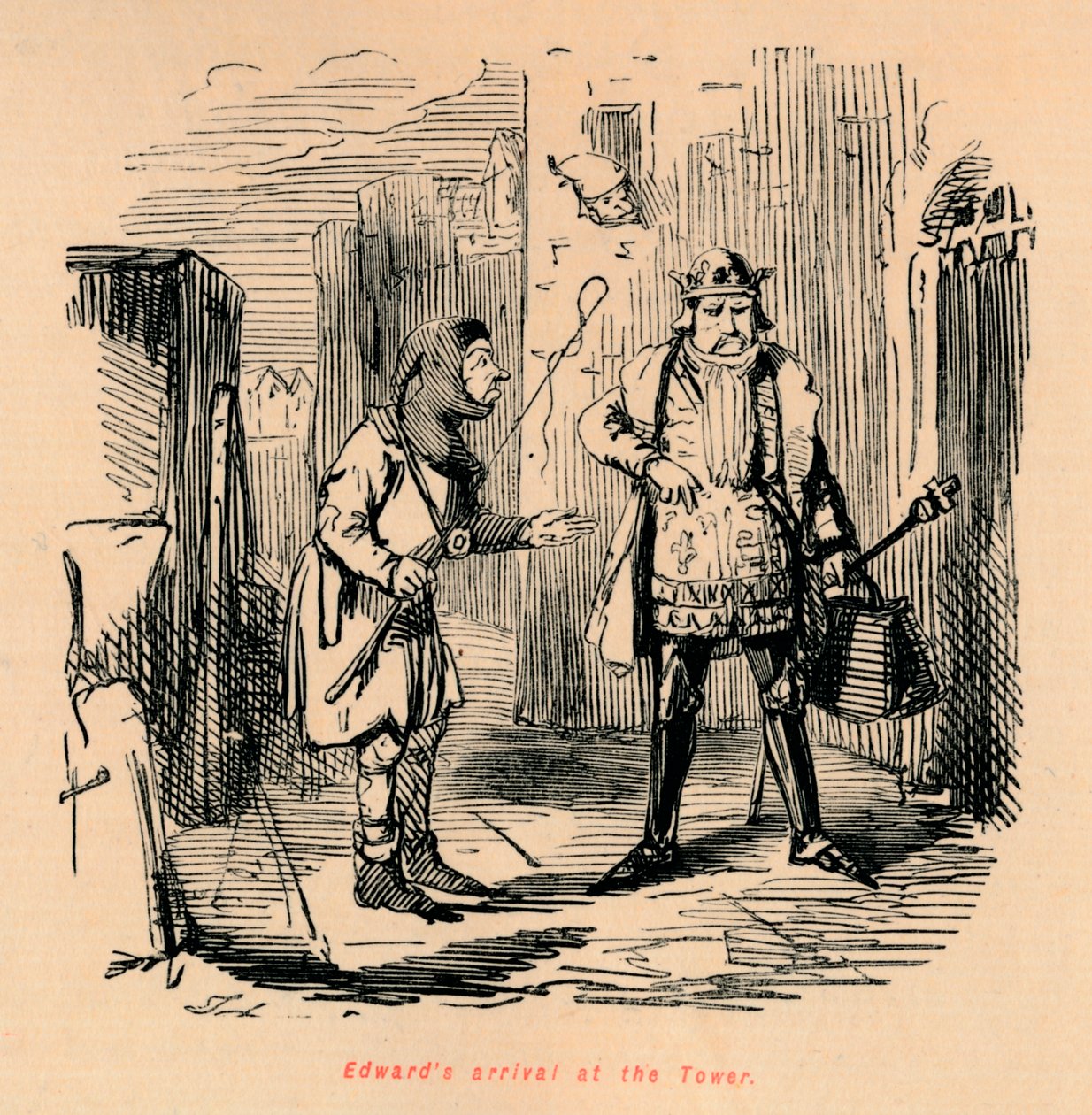 Chegada de Edwards à Torre, c1860, c1860 de John Leech