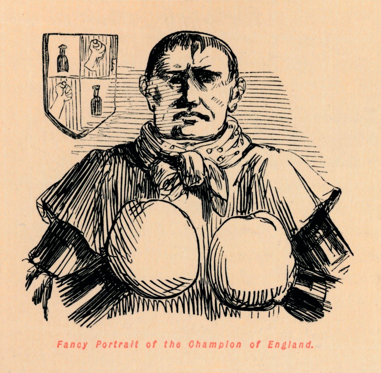 Retrato chique do campeão da Inglaterra, c1860, c1860 de John Leech