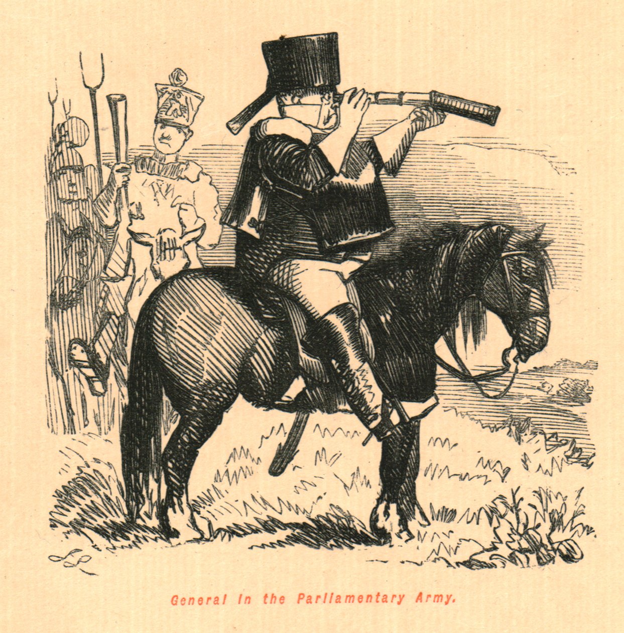 General no exército parlamentar, 1897. de John Leech