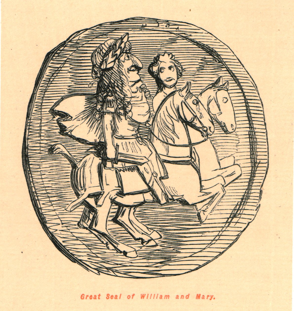 Grande selo de William e Mary, 1897. de John Leech