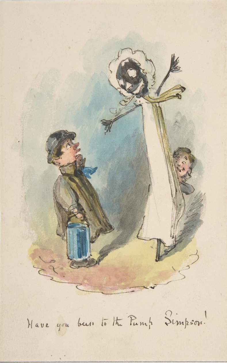 Have You Been to the Pump, Simpson, 1837-64. de John Leech