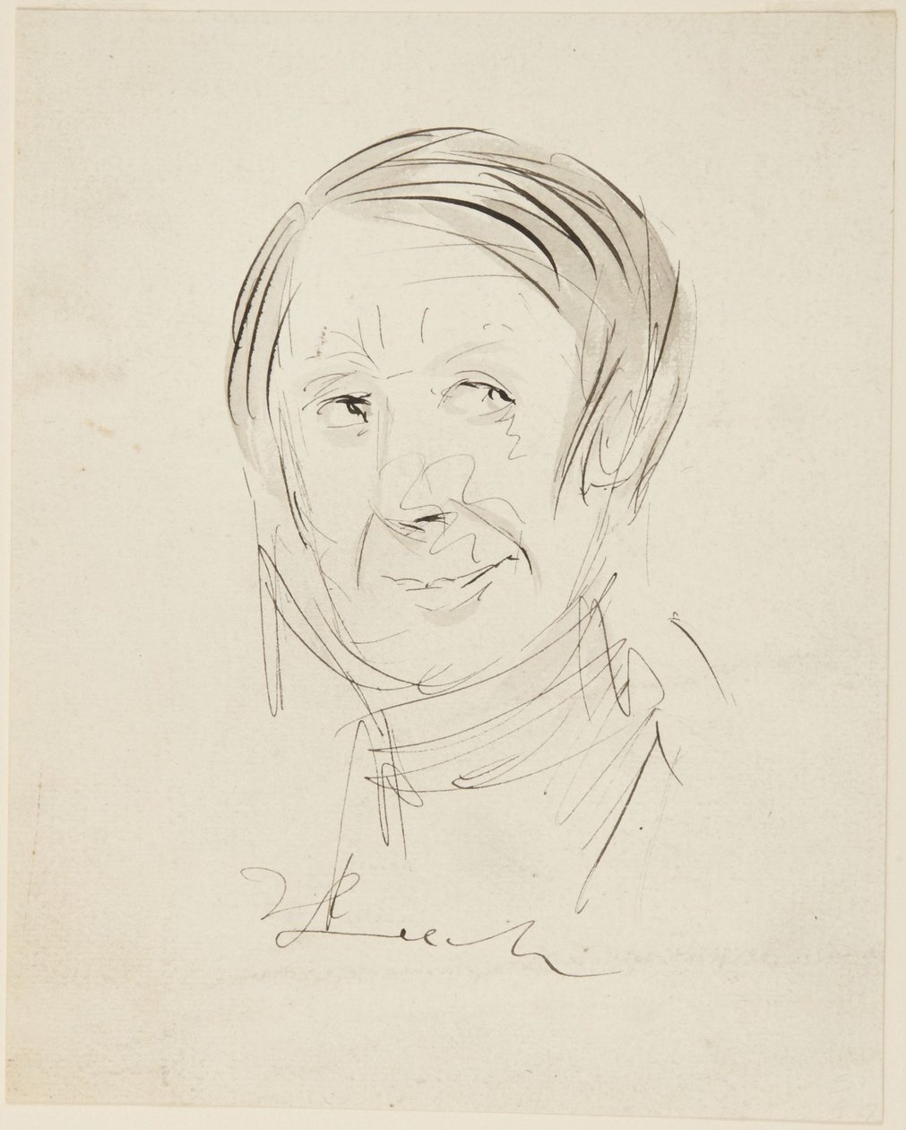 Cabeça de homem de John Leech