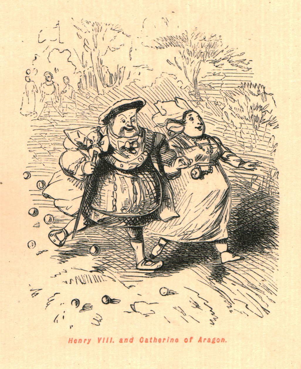 Henry VIII. e Catarina de Aragão, 1897. de John Leech