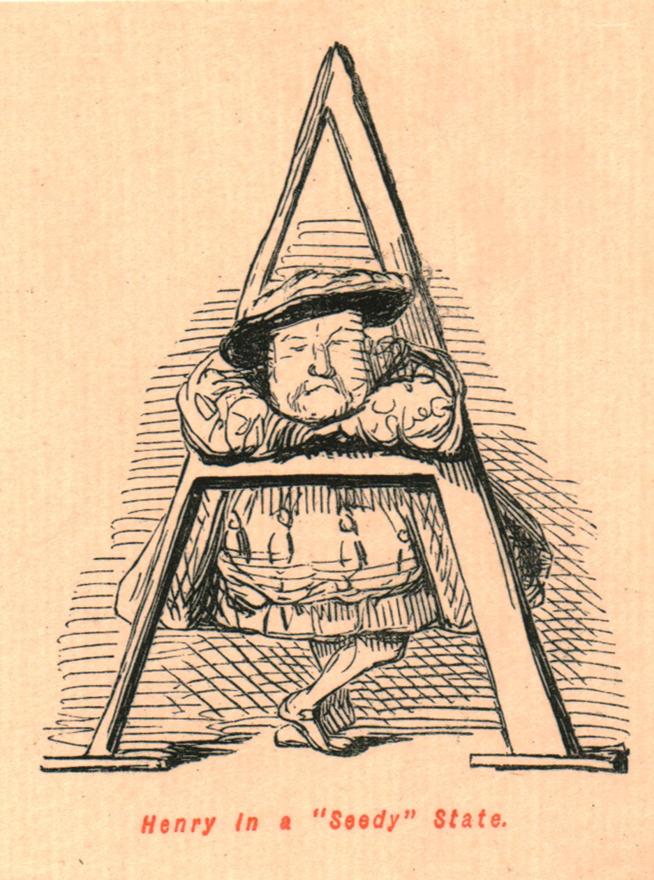 Henry em um estado Seedy, 1897. de John Leech