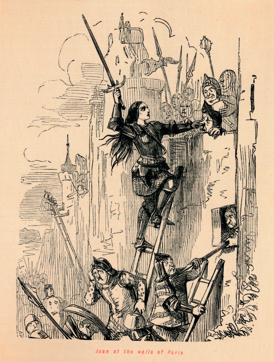 Joan nas muralhas de Paris, de John Leech