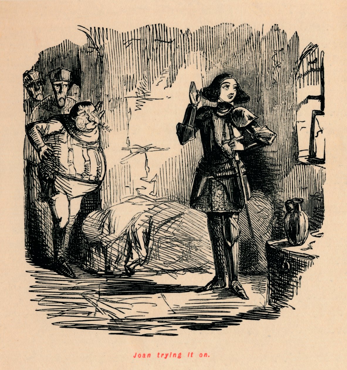Joan experimentando, de John Leech
