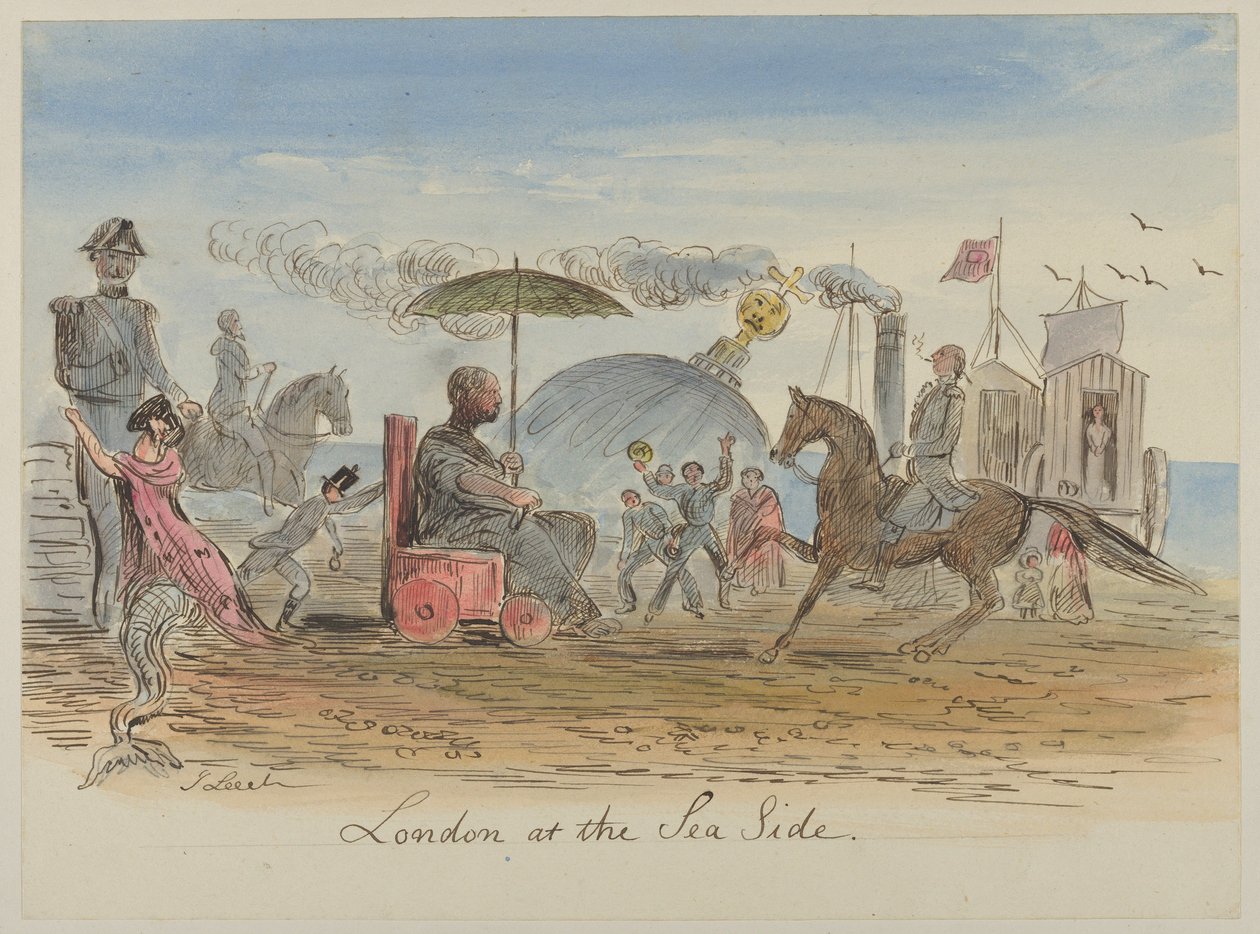Londres à beira-mar de John Leech