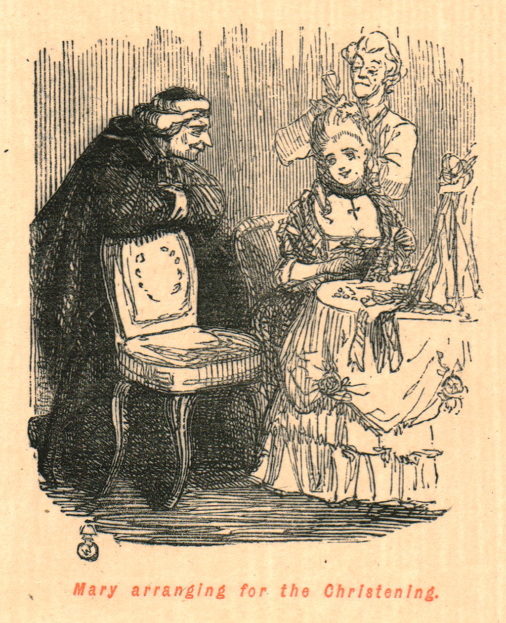 Maria organizando o batizado, 1897. de John Leech