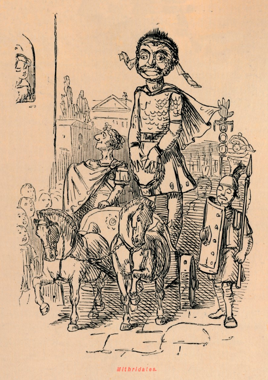 Mitrídates, 1852 de John Leech