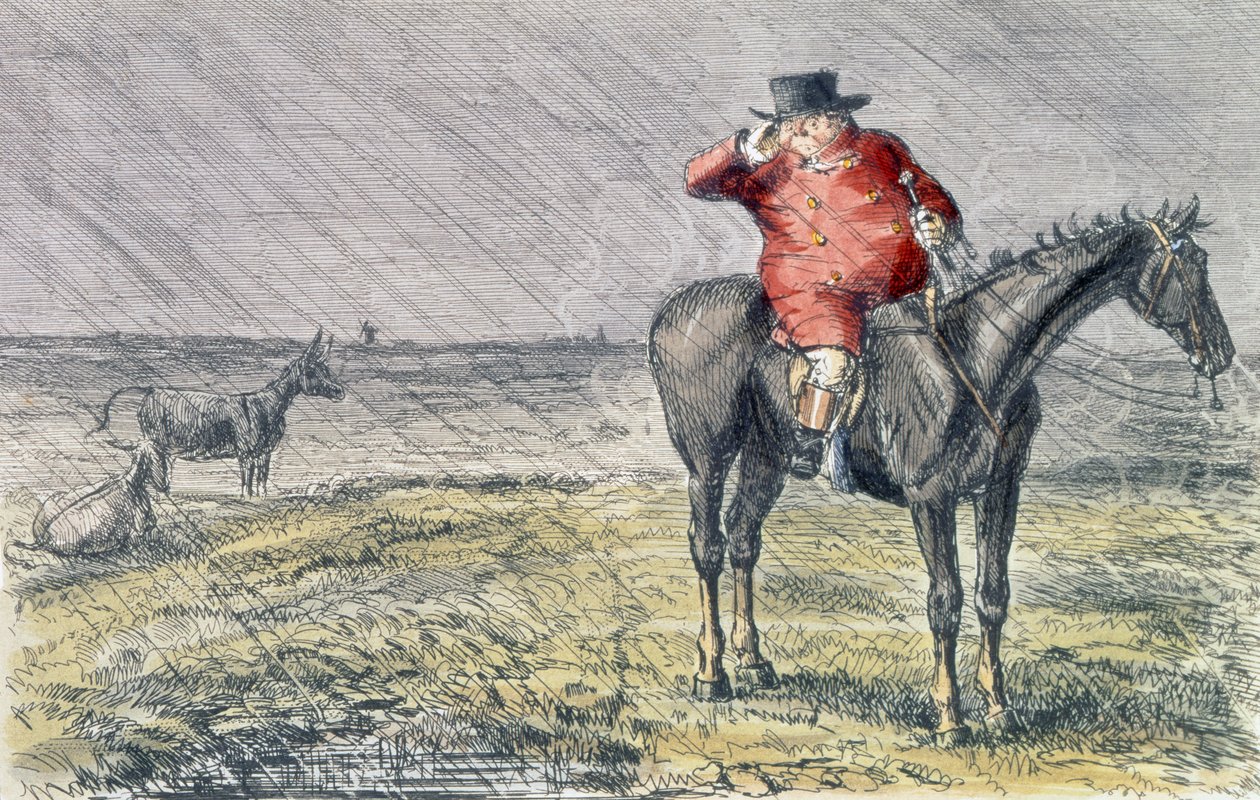 &39;Sr. Jorrocks tem um bye day &39;, ilustração de&39; Handley Cross &39;por Robert Smith Surtees (1805-64) 1854 de John Leech