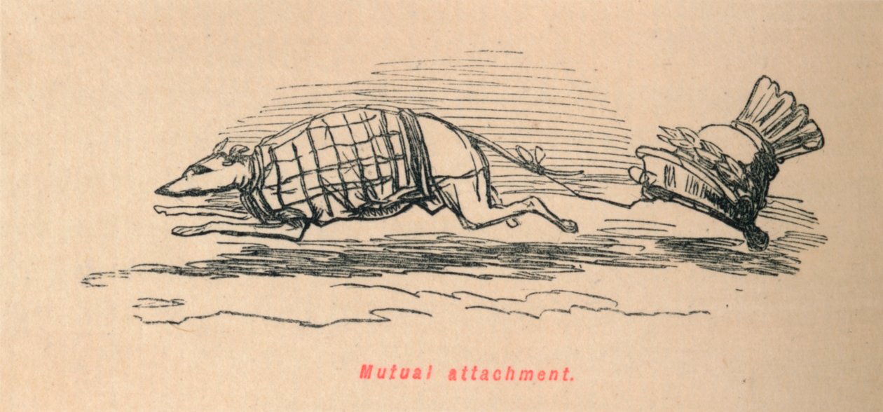 Apego mútuo, 1852 de John Leech