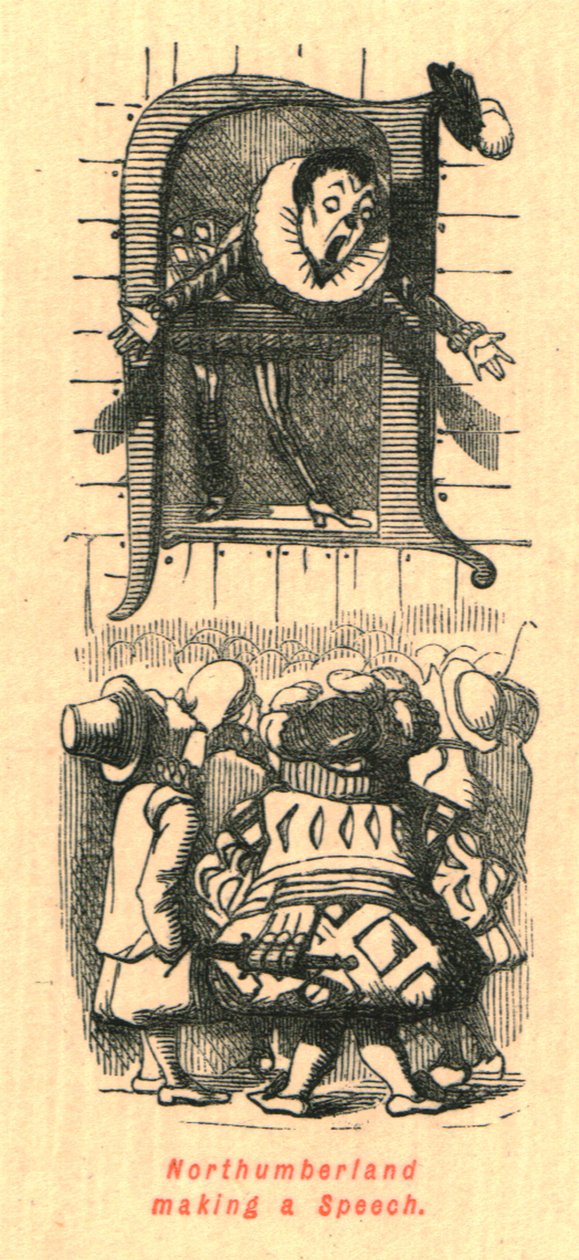 Northumberland fazendo um discurso, 1897. de John Leech