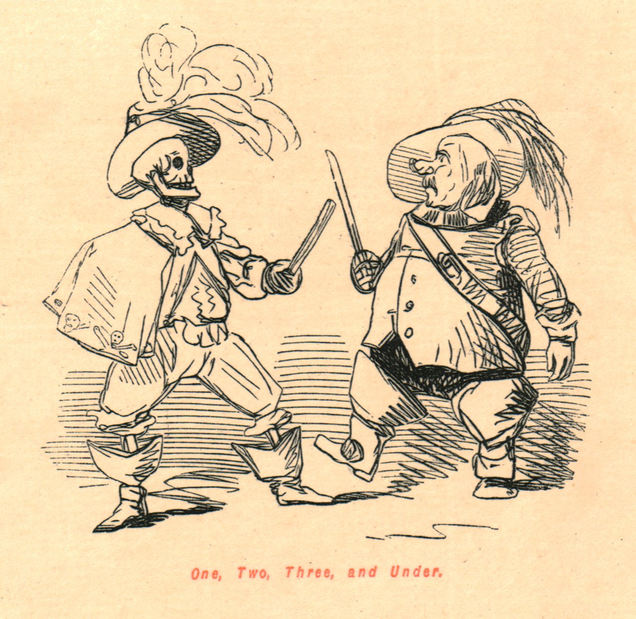 Um, Dois, Três e Abaixo, 1897. de John Leech