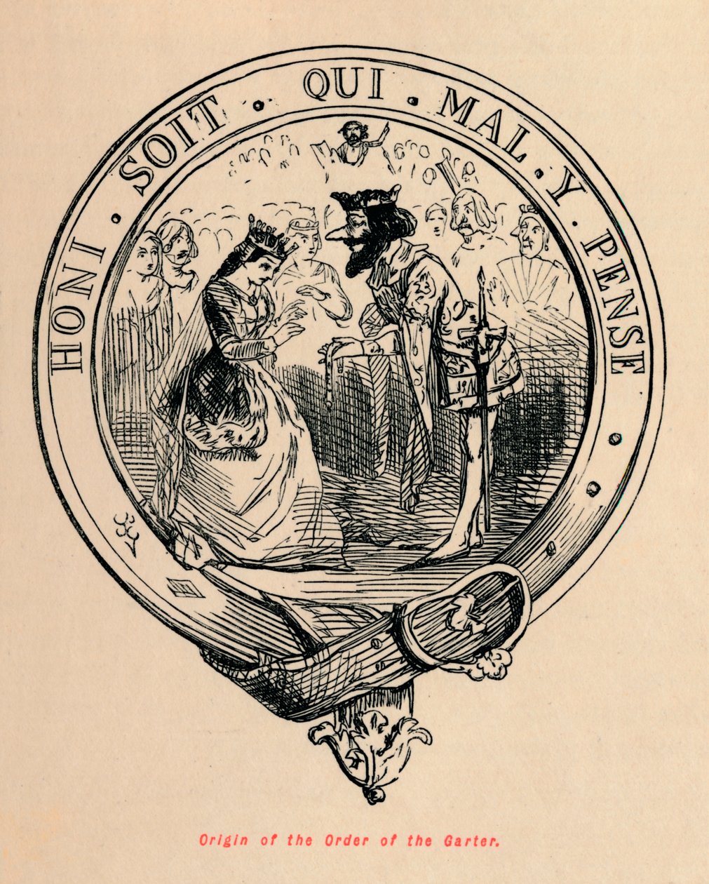 Origem da Ordem da Liga, c1860, c1860 de John Leech